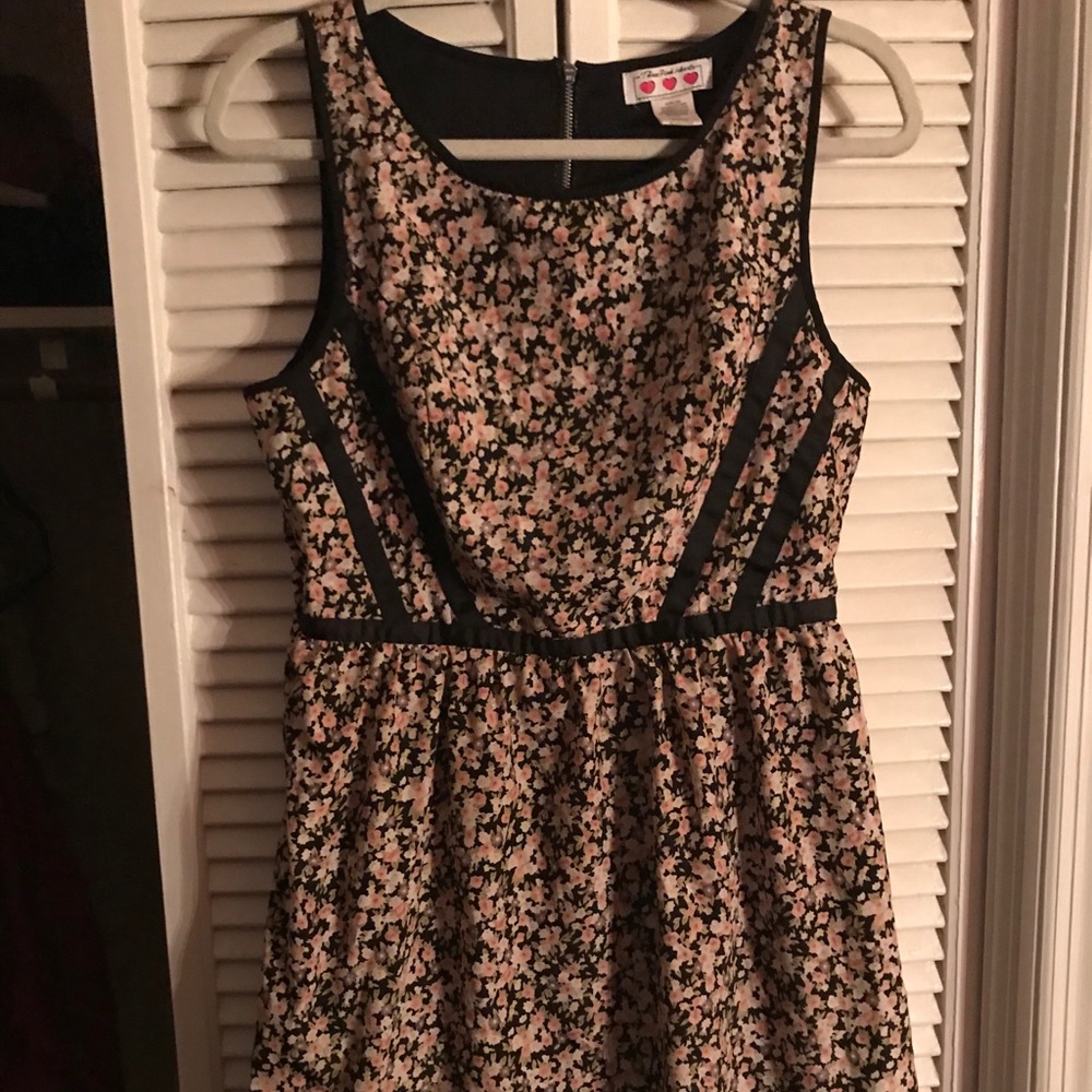Floral high neck dress